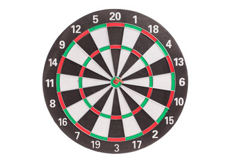 Traditional dart board.