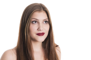 Fototapeta premium Piękno z czerwoną szminką