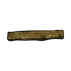 cartoon wood post