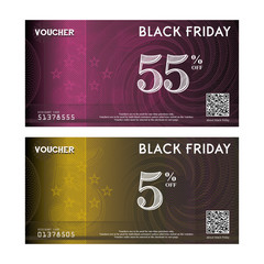 Black Friday Sale promotion vector Voucher Coupons Posters