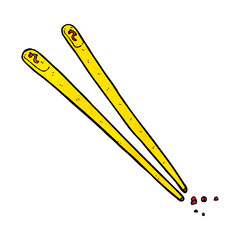 cartoon chopsticks
