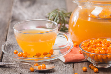 Tea with sea buckthorn