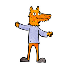 cartoon fox man