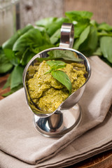 Basil pesto sauce