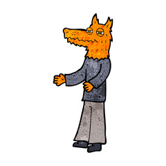 cartoon fox man
