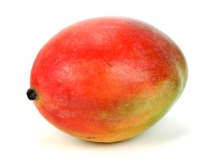 Mango fruit isolated on white background.