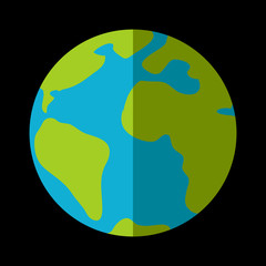 Earth flat icon