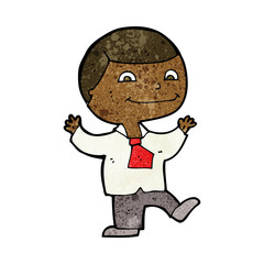 cartoon happy boy