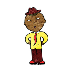 cartoon man wearing hat