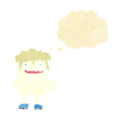 cartoon bad tooth with thought bubble