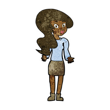 recommend clip art: cartoon woman shrugging shoulders