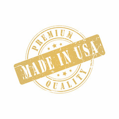 Vector Premium Quality Made in USA stamp