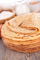 crepe and ingredient