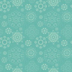 seamless vintage pattern from snowflakes