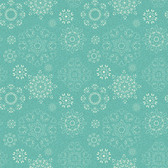 seamless vintage pattern from snowflakes