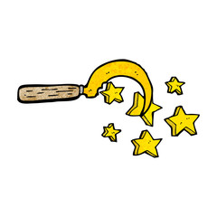 cartoon magic druid's sickle