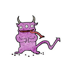 cartoon little demon