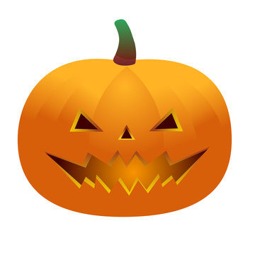 Jack o lantern pumpkin smile