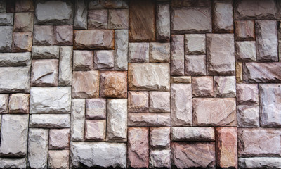 Stone blocks wall