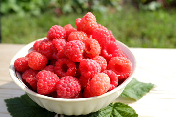 fresh raspberries