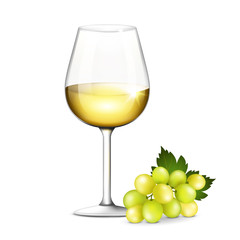 Glass of white wine