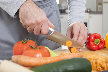 Preparing fresh organic food