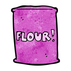cartoon bag of flour
