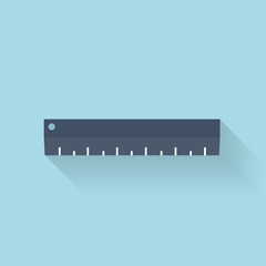 Flat ruler icon