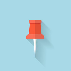 Flat web icon. Location pin