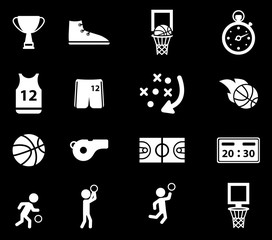 Basketball simply icons