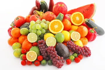 Keuken spatwand met foto 新鮮な野菜と果物 © sunabesyou