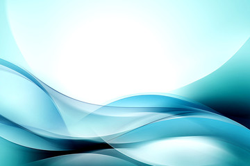 Modern Abstract Blue Wave Design