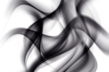 Abstract Black Smoke Element of Design Background