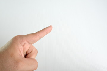 Pointed the finger