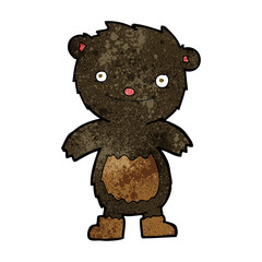 cartoon teddy black bear wearing boots