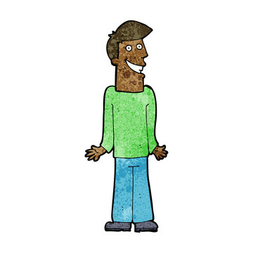 recommend clip art: cartoon man shrugging shoulders