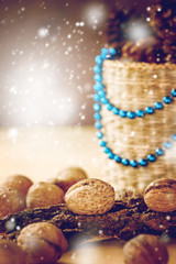 Christmas Decorations with Walnuts
