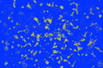 Fototapeta na wymiar Blue background with yellow lines