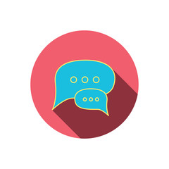 Fototapeta premium Chat icon. Comment message sign.