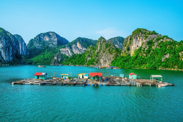Floating fishing village in Halong Bay © 12ee12