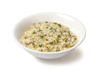 risotto on whit background