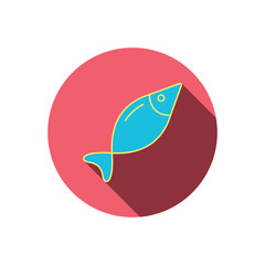 Fish icon. Fishing sign.