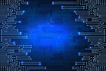 Electronic circuit and  binary code