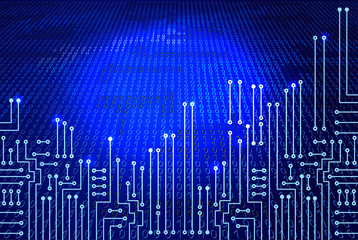 Electronic circuit and  binary code