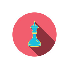 Strategy icon. Chess queen or king sign.