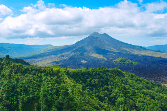 Panoramic view of the sacred mountain in Bali