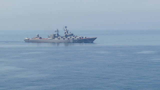 flagship of the Russian Black Sea fleet 