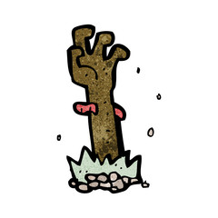 cartoon zombie hand