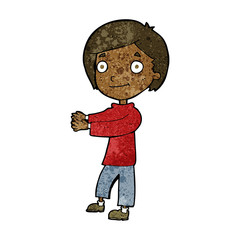 cartoon happy boy