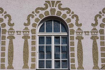 Fenster mit Malerei